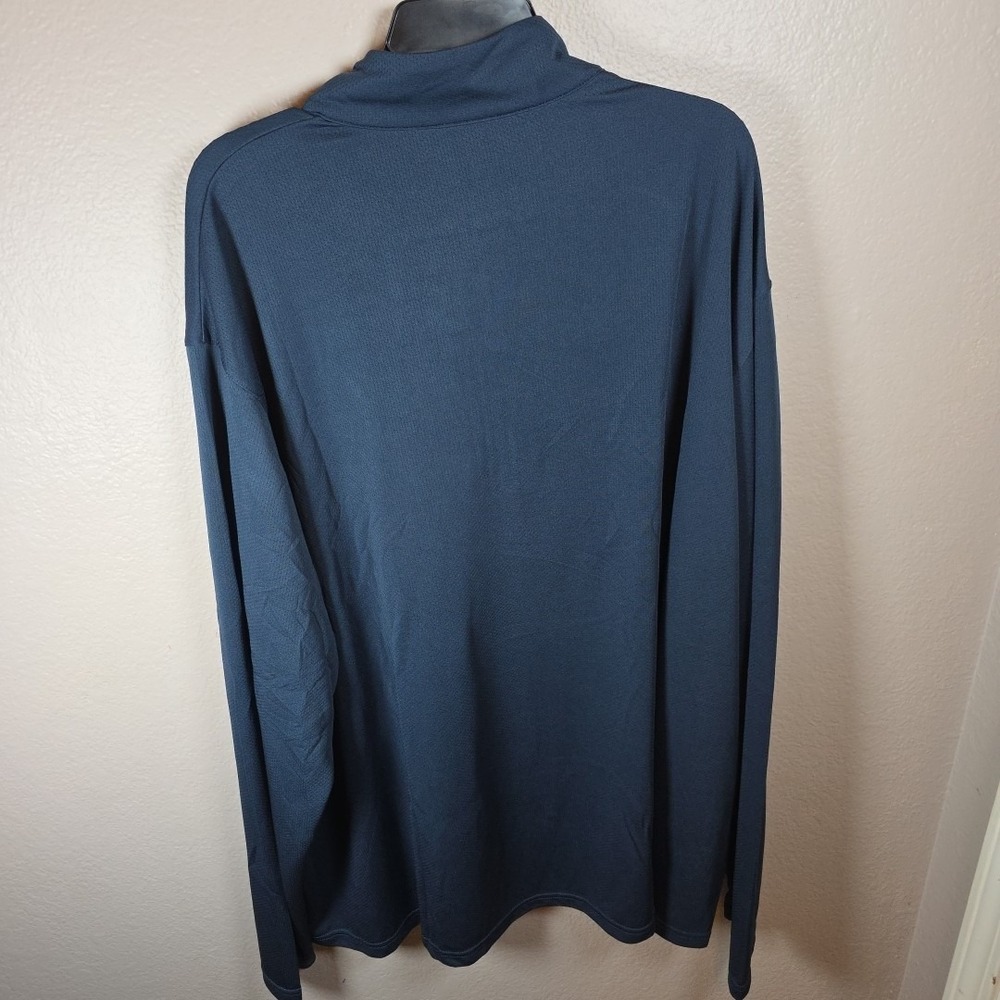 Clique Illinois Gameday Spirit Long Sleeve Half Zip Shirt Navy Blue 5XL - Picture 6 of 10